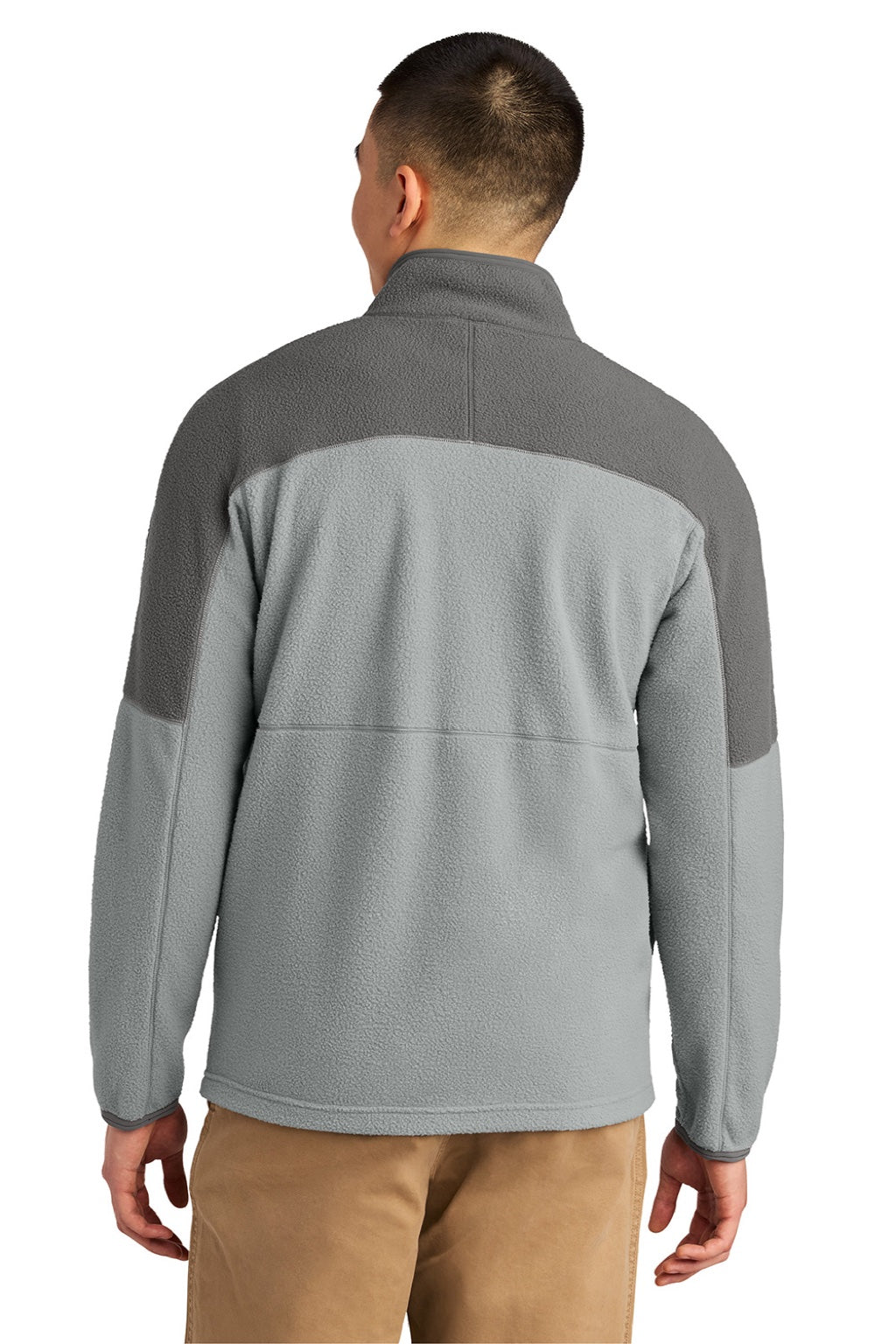 Cotopaxi COTOM1695 Mens Abrazo Full Zip Fleece Jacket Cinder Grey/Smoke Grey Model Back