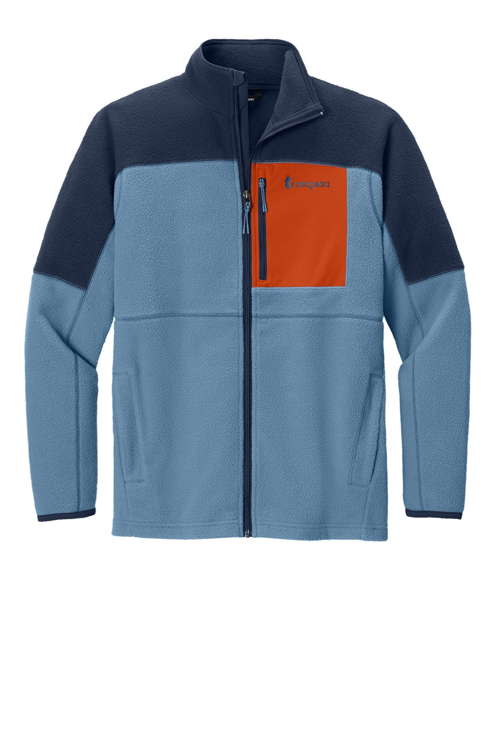Cotopaxi COTOM1695 Mens Abrazo Full Zip Fleece Jacket Maritime Blue/Fjord Flat Front
