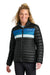 Cotopaxi COTOW1688 Womens Fuego Full Zip Down Jacket Black/Atlantic Blue Model Front