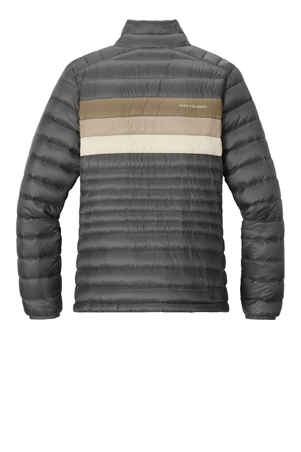 Cotopaxi COTOW1688 Womens Fuego Full Zip Down Jacket Cinder Grey/Desert Brown Flat Back