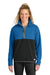 Cotopaxi COTOW1692 Womens Amado 1/4 Zip Fleece Sweatshirt Atlantic Blue/Black Model Front