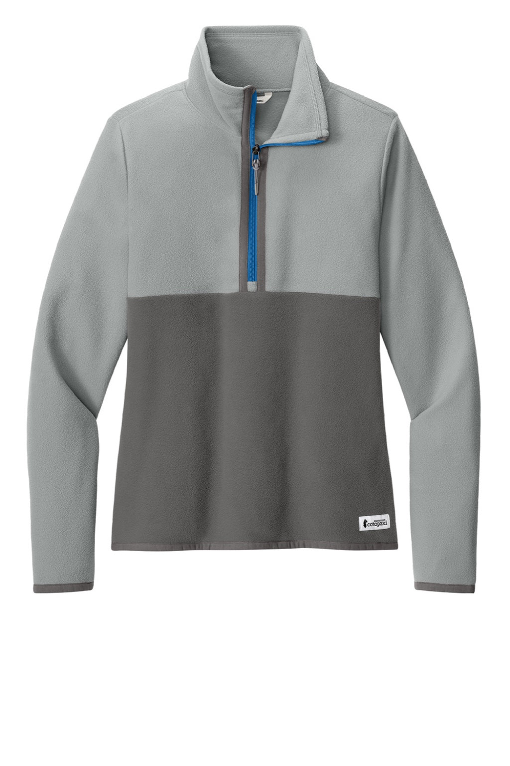 Cotopaxi COTOW1692 Womens Amado 1/4 Zip Fleece Sweatshirt Smoke Grey/Cinder Grey Flat Front