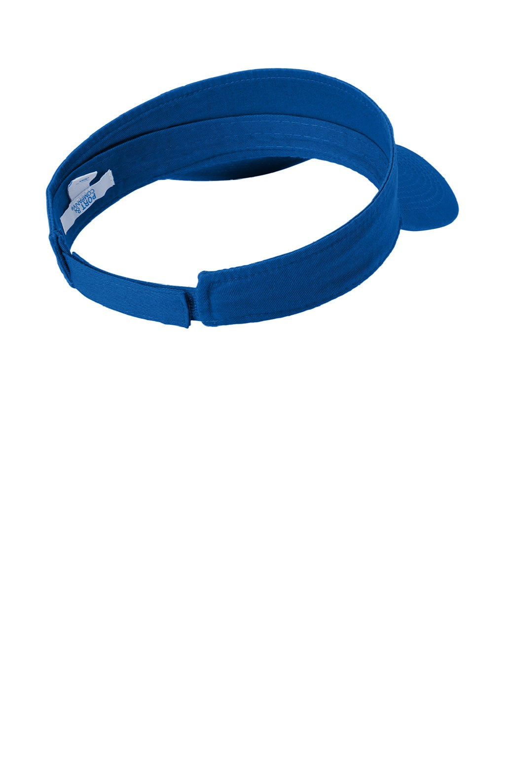 Port & Company Hats CP45 Mens Fashion Adjustable Visor Royal Blue Flat Back