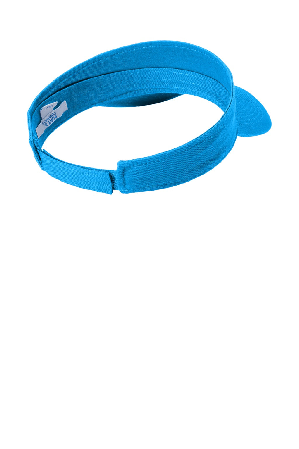 Port & Company Hats CP45 Mens Fashion Adjustable Visor Sapphire Blue Flat Back