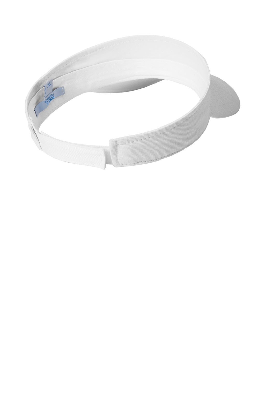 Port & Company Hats CP45 Mens Fashion Adjustable Visor White Flat Back
