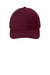 Port & Company Hats CP77 Mens Brushed Twill Adjustable Hat Maroon Flat Front