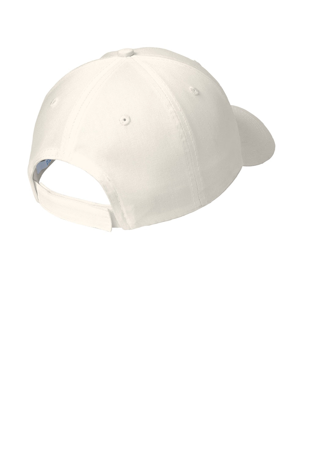 Port & Company Hats CP80 Mens Twill Adjustable Hat Oyster Flat Back