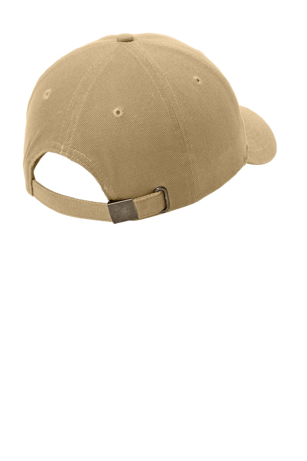 Port & Company Hats CP82 Mens Adjustable Hat Khaki Flat Back