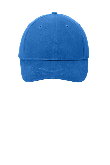 Port & Company Hats CP82 Mens Adjustable Hat Royal Blue Flat Front