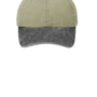 Port & Company Hats Mens Adjustable Hat - Khaki/Charcoal Grey