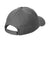 Port & Company Hats CP85 Mens Sandwich Bill Adjustable Hat Charcoal Grey/White Flat Back