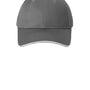Port & Company Hats Mens Sandwich Bill Adjustable Hat - Charcoal Grey/White