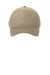 Port & Company Hats CP86 Mens Twill Adjustable Hat Khaki Brown Flat Front
