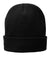 Port & Company Hats CP90L Unisex Fleece Lined Knit Beanie Black Flat Front