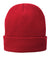 Port & Company Hats CP90L Unisex Fleece Lined Knit Beanie Athletic Red Flat Front