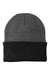 Port & Company Hats CP90 Unisex Knit Beanie Athletic Oxford Grey/Black Flat Front