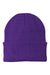 Port & Company Hats CP90 Unisex Knit Beanie Athletic Purple Flat Front