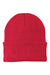 Port & Company Hats CP90 Unisex Knit Beanie Athletic Red Flat Front