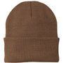 Port & Company Hats Unisex Knit Beanie - Brown