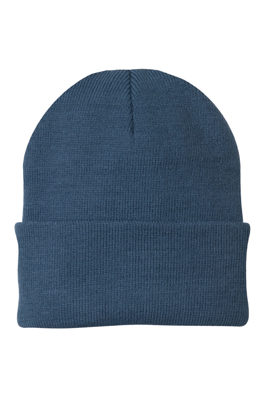 Port & Company Hats CP90 Unisex Knit Beanie Millennium Blue Flat Front