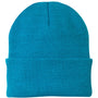 Port & Company Hats Unisex Knit Beanie - Neon Blue