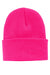 Port & Company Hats CP90 Unisex Knit Beanie Neon Pink Glo Flat Front