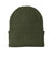 Port & Company Hats CP90 Unisex Knit Beanie Olive Drab Green Flat Front