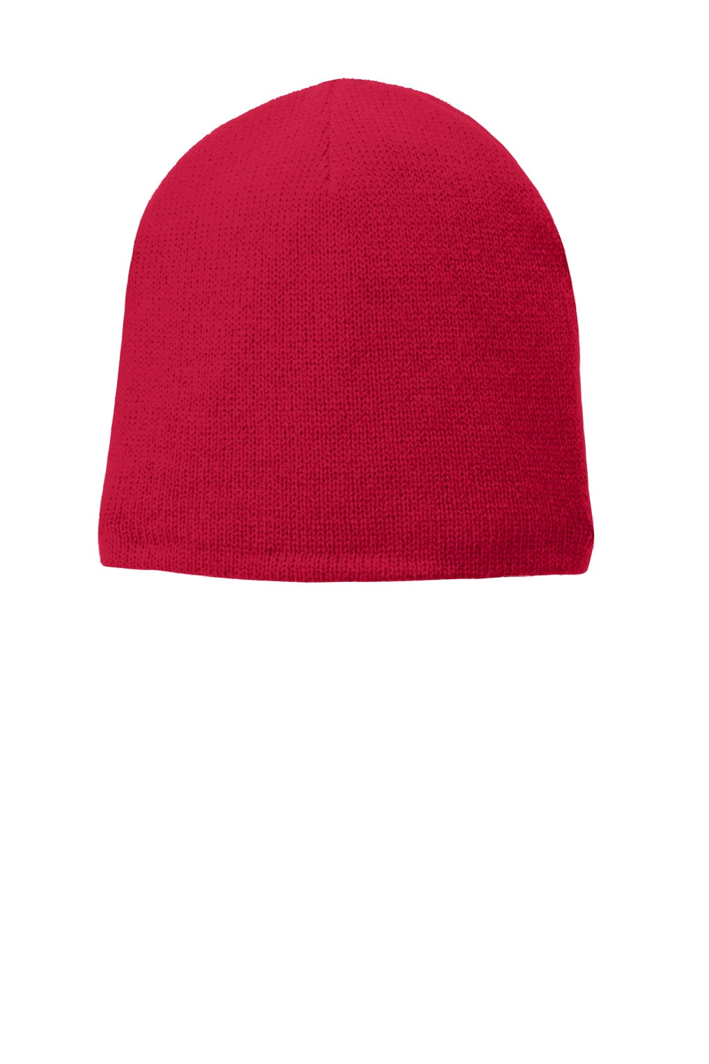 Port & Company Hats CP91L Unisex Fleece Lined Beanie Athletic Red Flat Front