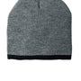 Port & Company Hats Unisex Beanie - Athletic Oxford Grey/Black