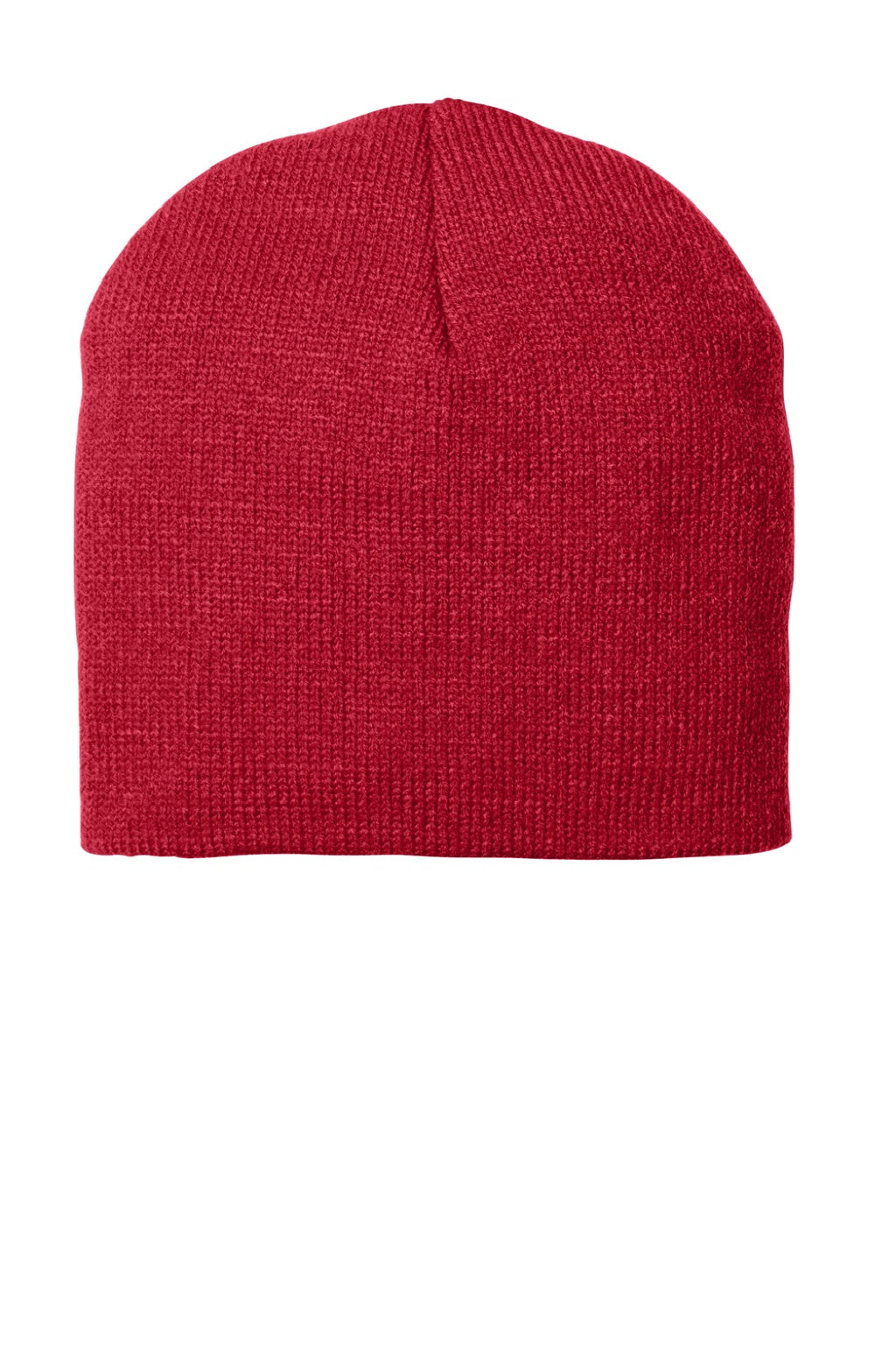 Port & Company Hats CP91 Unisex Beanie Athletic Red Flat Front