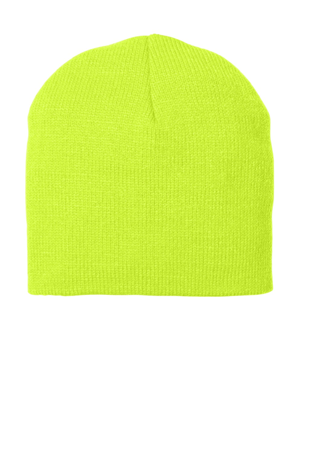 Port & Company Hats CP91 Unisex Beanie Neon Yellow Flat Front