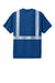 CornerStone CS206 Mens Enhanced Visibility Moisture Wicking Short Sleeve Crewneck T-Shirt w/ Pocket Royal Blue Flat Back
