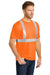 CornerStone CS401 Mens Moisture Wicking Short Sleeve Crewneck T-Shirt w/ Pocket Safety Orange Model 3q