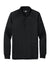 CornerStone CS410LS Mens Select Tactical Moisture Wicking Long Sleeve Polo Shirt Black Flat Front