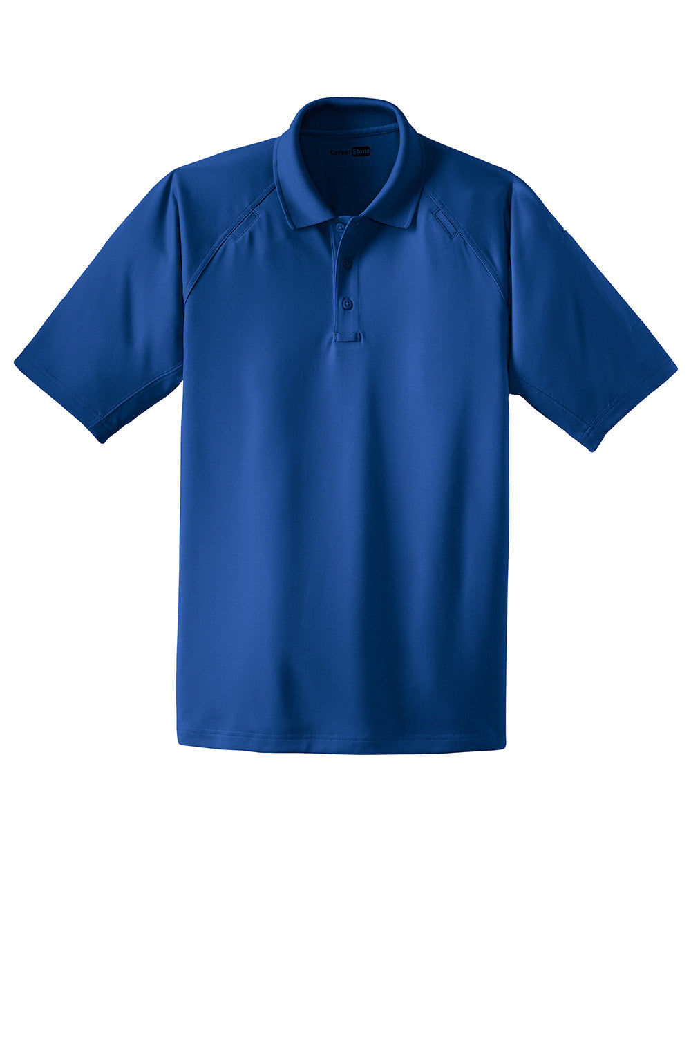 CornerStone CS410/TLCS410 Mens Select Tactical Moisture Wicking Short Sleeve Polo Shirt Royal Blue Flat Front