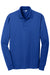 CornerStone CS412LS Mens Select Moisture Wicking Long Sleeve Polo Shirt Royal Blue Flat Front