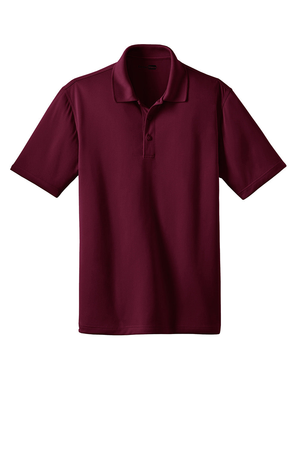 CornerStone CS412/TLCS412 Mens Select Moisture Wicking Short Sleeve Polo Shirt Maroon Flat Front