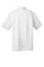 CornerStone CS412/TLCS412 Mens Select Moisture Wicking Short Sleeve Polo Shirt White Flat Back