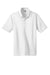 CornerStone CS412/TLCS412 Mens Select Moisture Wicking Short Sleeve Polo Shirt White Flat Front