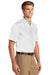 CornerStone CS412/TLCS412 Mens Select Moisture Wicking Short Sleeve Polo Shirt White Model 3q