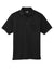 CornerStone CS415 Mens Select Moisture Wicking Short Sleeve Polo Shirt w/ Pocket Black/Smoke Grey Flat Front