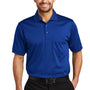 CornerStone Mens Select Moisture Wicking Short Sleeve Polo Shirt w/ Pocket - Royal Blue/Black