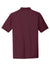 CornerStone CS418/TLCS418 Mens Select Moisture Wicking Short Sleeve Polo Shirt Maroon Flat Back