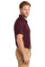 CornerStone CS418/TLCS418 Mens Select Moisture Wicking Short Sleeve Polo Shirt Maroon Model Side