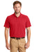 CornerStone CS418/TLCS418 Mens Select Moisture Wicking Short Sleeve Polo Shirt Red Model Front