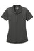 CornerStone CS419 Womens Select Moisture Wicking Short Sleeve Polo Shirt Charcoal Grey Flat Front