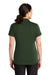 CornerStone CS419 Womens Select Moisture Wicking Short Sleeve Polo Shirt Dark Green Model Back