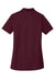 CornerStone CS419 Womens Select Moisture Wicking Short Sleeve Polo Shirt Maroon Flat Back