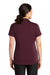 CornerStone CS419 Womens Select Moisture Wicking Short Sleeve Polo Shirt Maroon Model Back