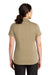 CornerStone CS419 Womens Select Moisture Wicking Short Sleeve Polo Shirt Tan Model Back